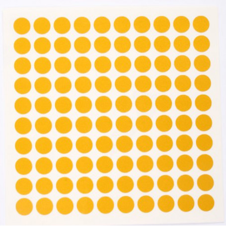 Reflektor Folie 100 Stück Kreise Gelb