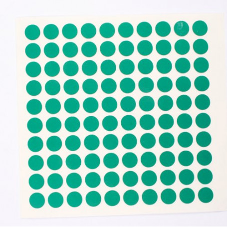 Reflector folie - 100 x Dots - green