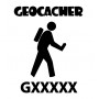 Geocacher - trackable sticker