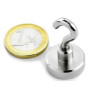 1pcs 20 mm Neodym Magnet with eyelet and hook