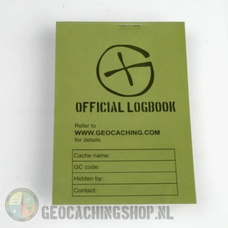Logbuch Grün Geocaching, 115x80mm, 100 Seiten