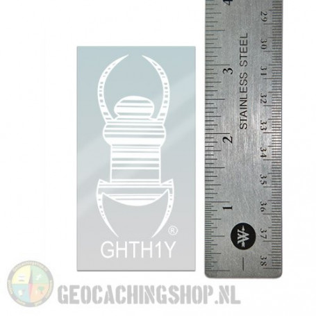 Travel bug - Sticker -   8,5 cm - white, decall