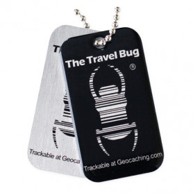 QR Travel Bug® - Zwart