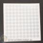 Reflector folie - 100 x rondje - wit/zilver