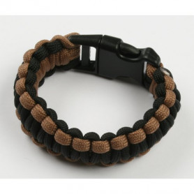 Paracord bracelet - Khaki-black - S