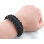 Paracord bracelet - Khaki-black - S