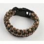 Paracord bracelet - Camo brown - L