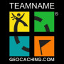 T-Shirt Groundspeak Women Logo with Teamname (color)