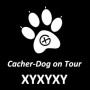 Cacher-Dog trackable sticker
