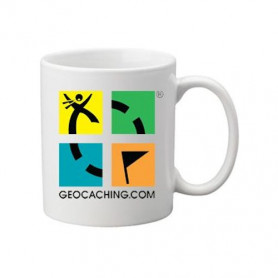 Koffie + thee mok: Groundspeak Logo