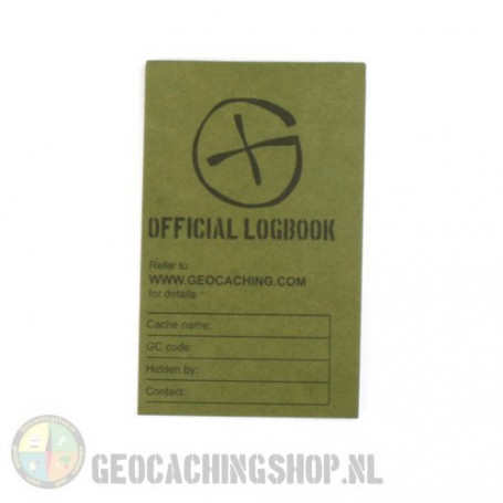 Logboek Groen Geocaching, 80x50mm, 50 pag.