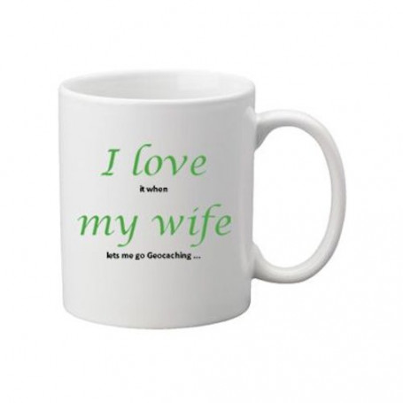 Coffee + tea Mug:  I love my wife