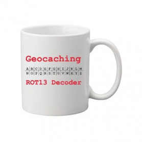 Coffee + tea Mug: ROT 13 decoder