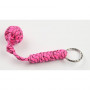 Paracord sleutelring - knots - roze