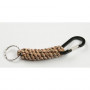 Paracord carabiner with keyring - camo
