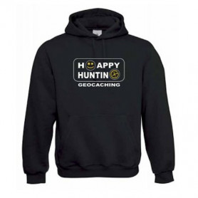 Hoody "Happy Hunting" geel