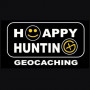 Hoody "Happy Hunting" geel - Geocachingshop.nl