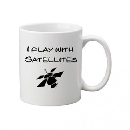 Koffie- en theemok: Play with Satellites | Geocachingshop.nl