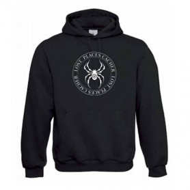 Hoody "Lost Places" - Spinne Weiss