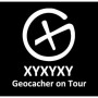 Geocacher on tour - trackable sticker