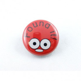 Button - Found It - Red