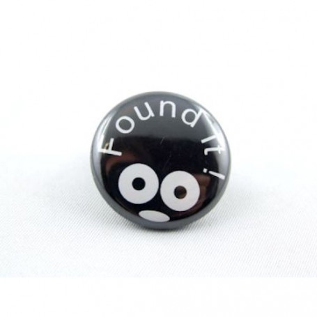 Button - Found It - Zwart