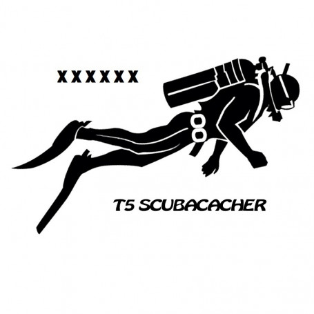 T5 Scuba trackable sticker