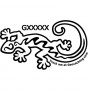 Gecko trackable sticker - Geocachingshop.nl