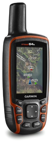GPSMAP 64s map screen